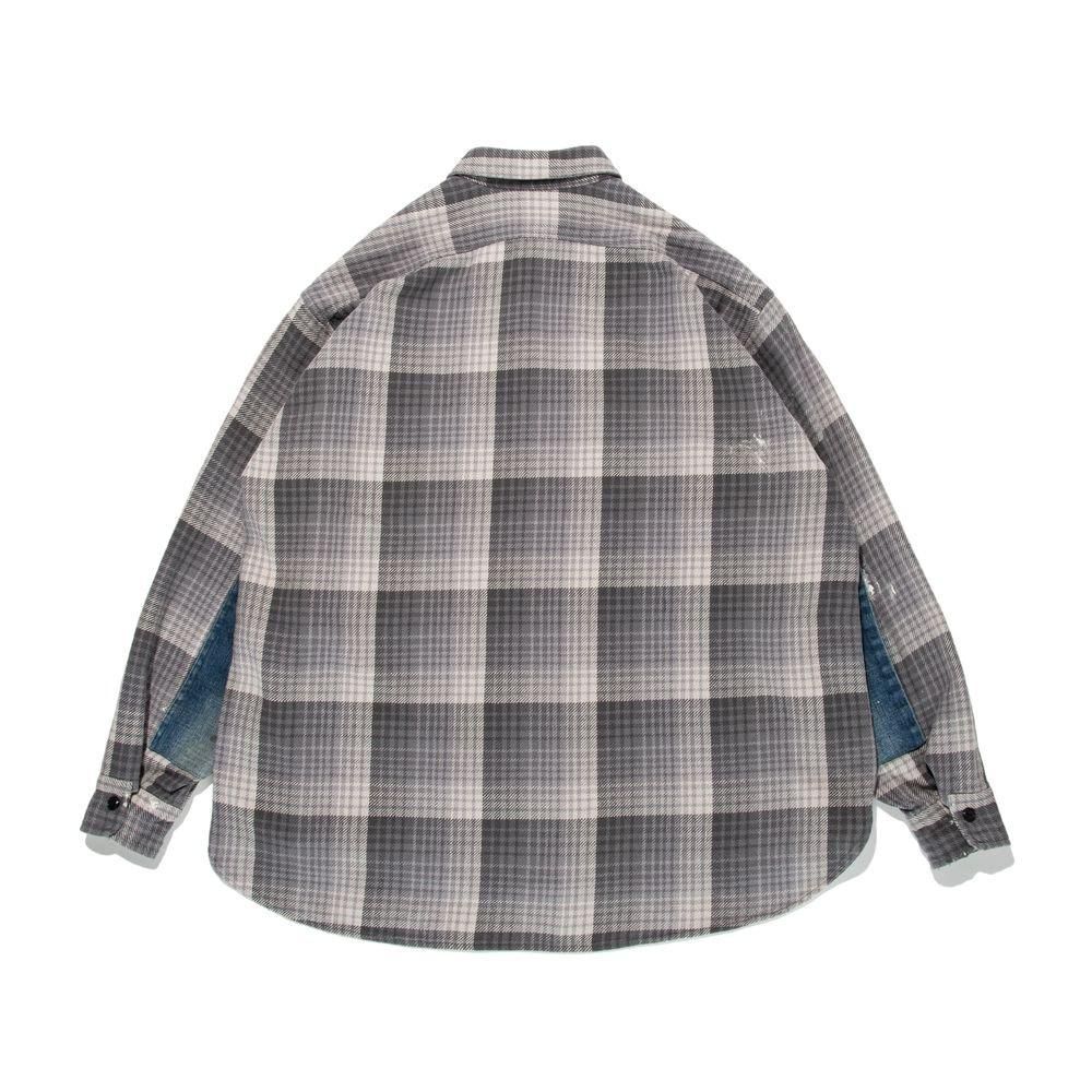 LAST 1】BOWWOW「DELUXE FLANNEL SHIRTS REPAIRED - チェック LAST 1】BOWWOW「DELUXE FLANNEL SHIRTS REPAIRED - チェック