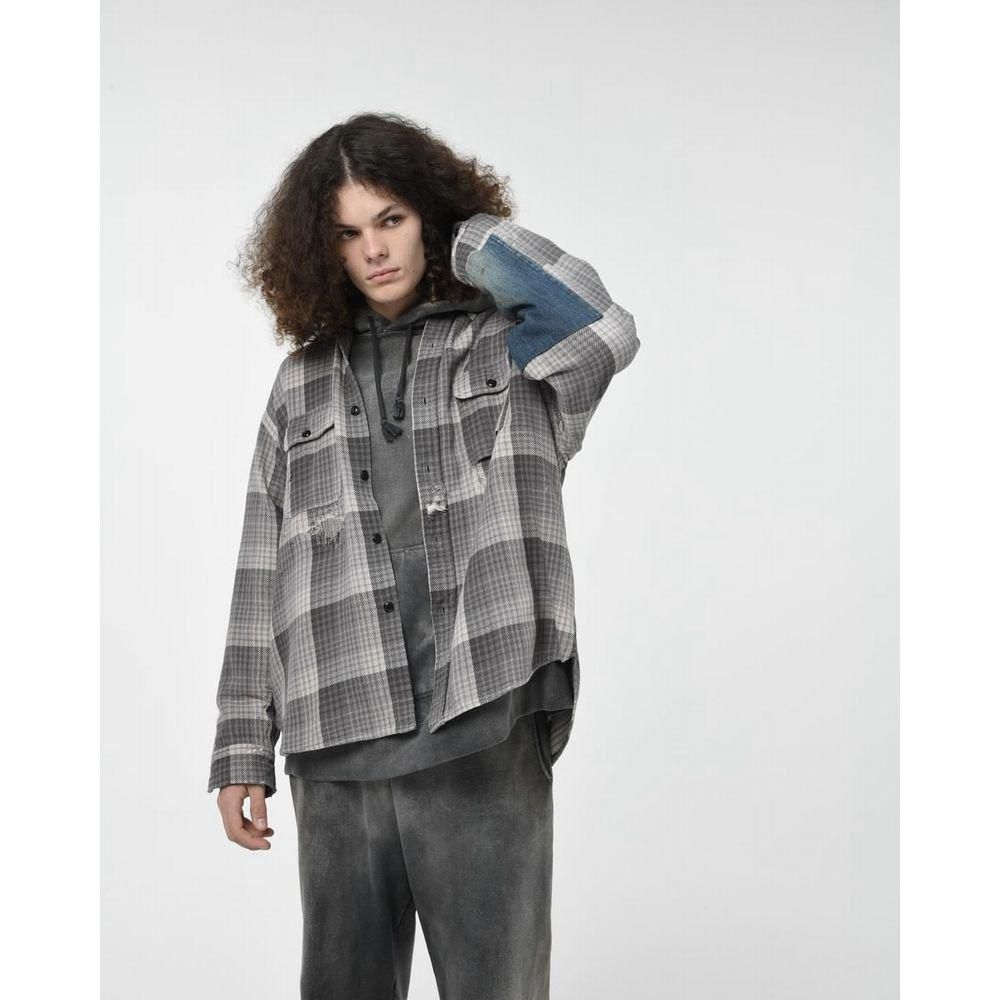 い出のひと時に、とびきりのおしゃれを！ 1】BOWWOW「DELUXE LAST FLANNEL チェック - REPAIRED SHIRTS トップス