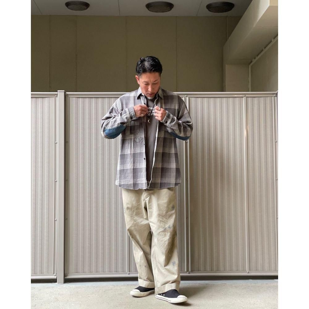 LAST 1】BOWWOW「DELUXE FLANNEL SHIRTS REPAIRED - チェック LAST 1】BOWWOW「DELUXE FLANNEL SHIRTS REPAIRED - チェック