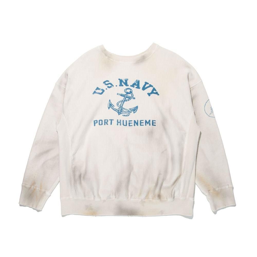 BOWWOW「USN SEEBEES SWEATSHIRTS AGING - スウェットシャツ BOWWOW「USN SEEBEES SWEATSHIRTS AGING - スウェットシャツ
