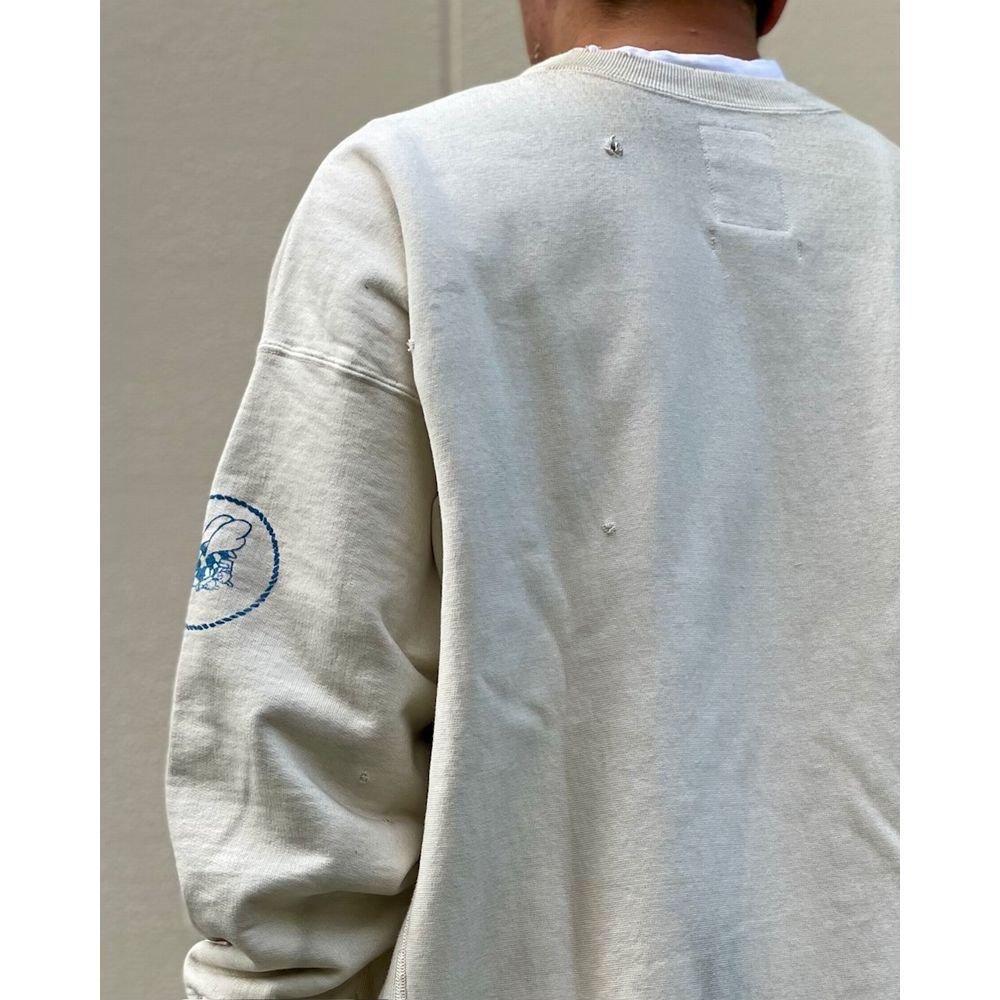 BOWWOW「USN SEEBEES SWEATSHIRTS AGING - スウェットシャツ
