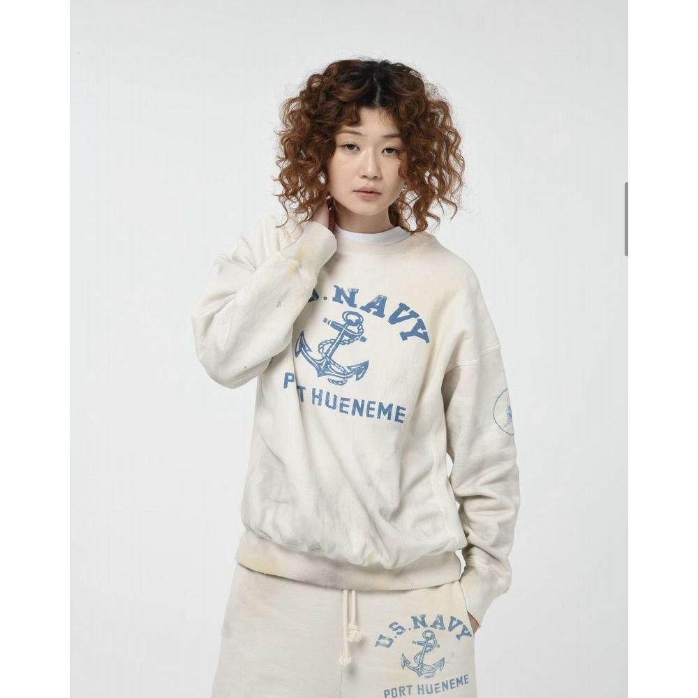BOWWOW「USN SEEBEES SWEATSHIRTS AGING - スウェットシャツ BOWWOW「USN SEEBEES SWEATSHIRTS AGING - スウェットシャツ