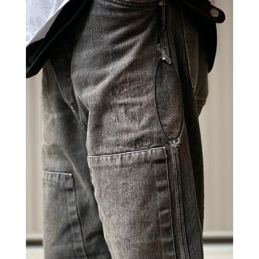 パンツ BOWWOW 30S BLACK DENIM PANTS REPAIRED 30S BLACK DENIM PANTS REPAIRED – C30 - BOW WOW, RECOGNIZE
