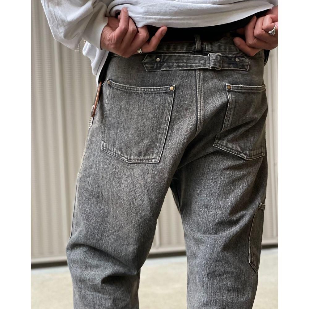 BOWWOW「30S BLACK DENIM PANTS REPAIRED - デニムパンツ