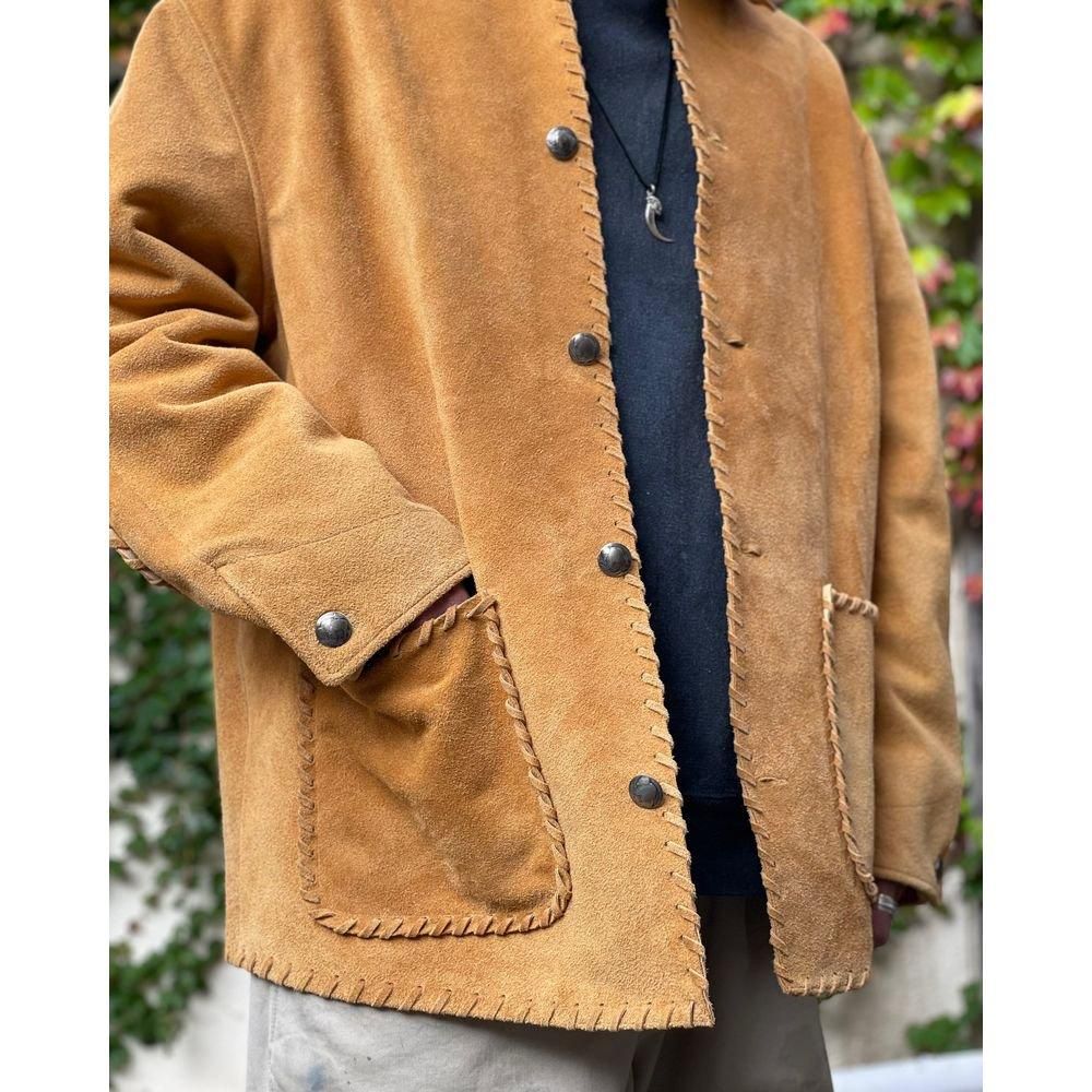 BOWWOW　WOVEN SUEDE COVERALL　スウェード WOVEN SUEDE COVERALL スウェードジャケット-バウワウ 通販 BOW