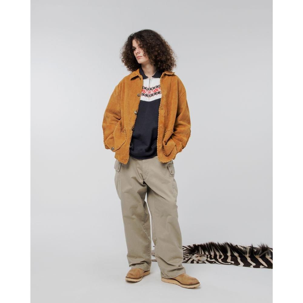 BOWWOW　WOVEN SUEDE COVERALL　スウェード WOVEN SUEDE COVERALL スウェードジャケット-バウワウ 通販 BOW