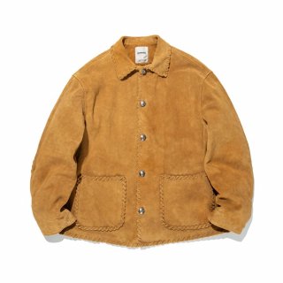 LAST 1 BOWWOW WOVEN SUEDE COVERALL - ɥ祢ȡ