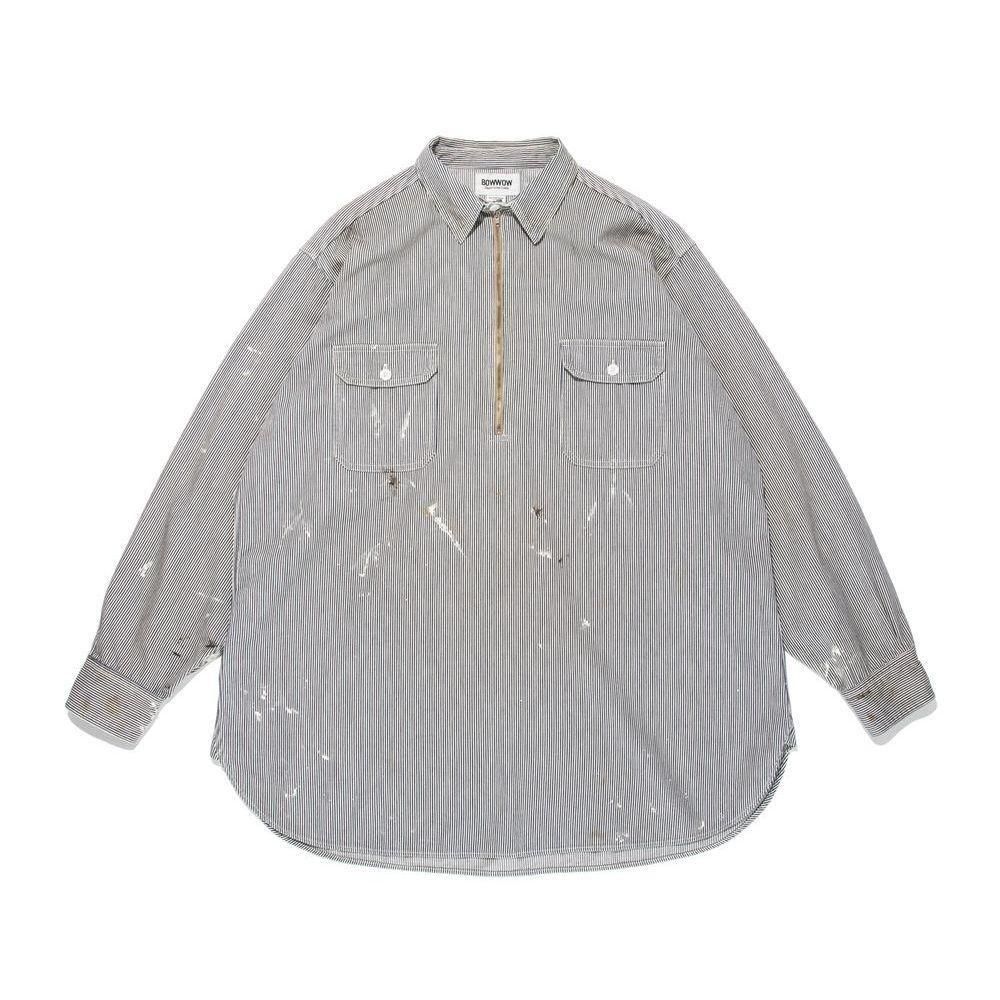 BOWWOW「WORK HICKORY STRIPE PO SHIRTS - プルオーバージップ