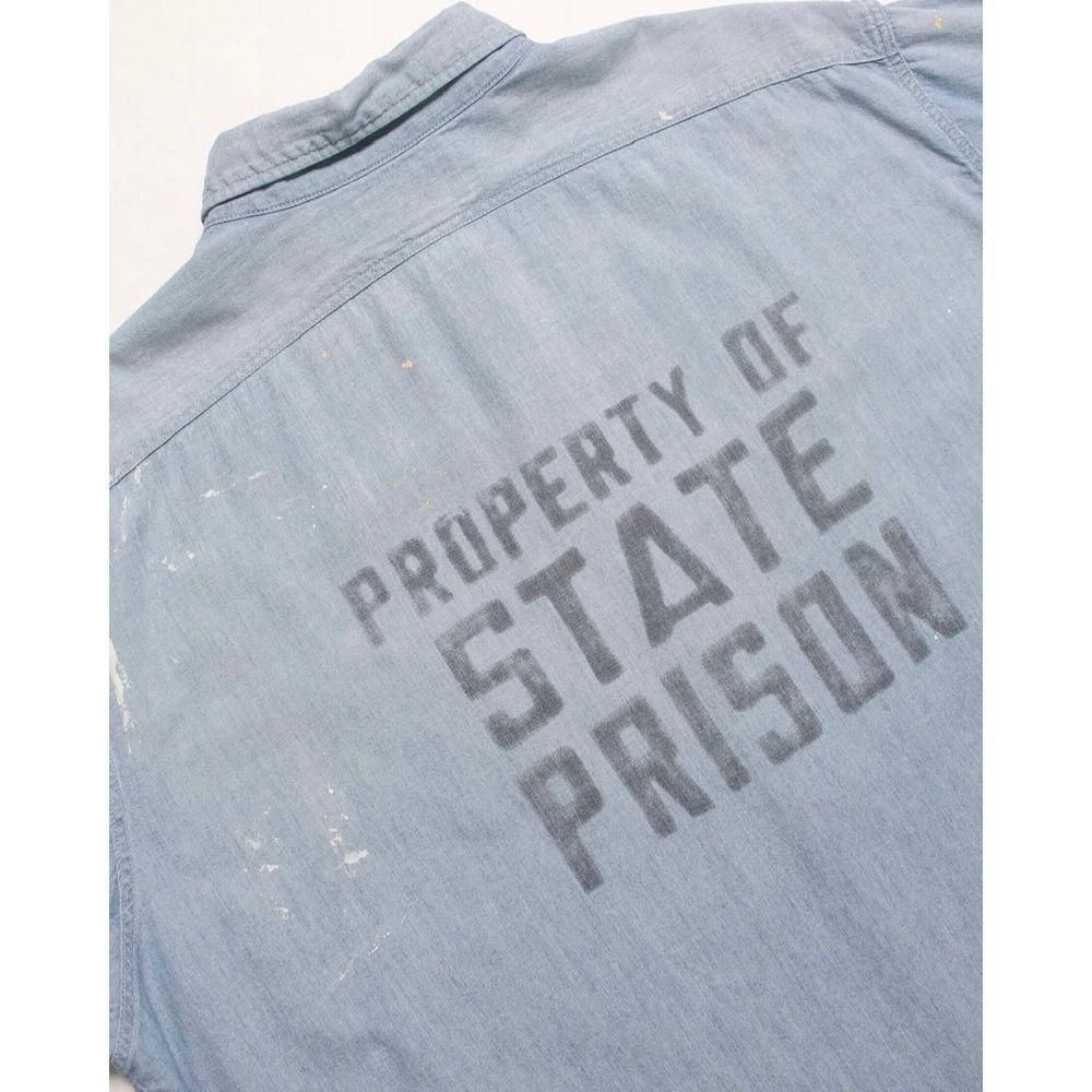 LAST 1】BOWWOW「STATE PRISON CHAMBRAY SHIRTS - シャンブレーシャツ