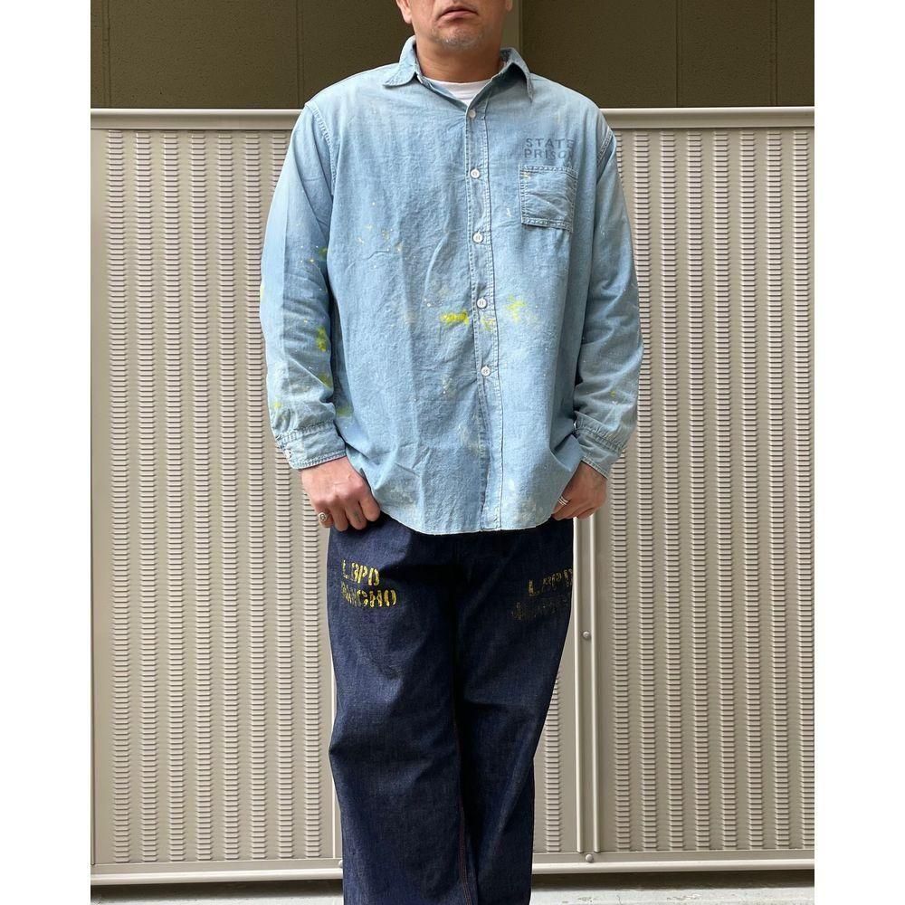 LAST 1】BOWWOW「STATE PRISON CHAMBRAY SHIRTS - シャンブレーシャツ