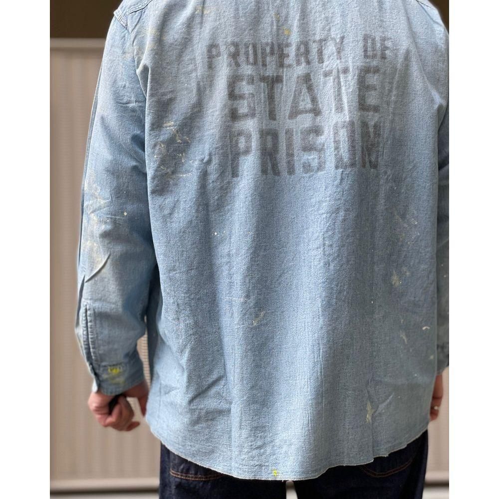 LAST 1】BOWWOW「STATE PRISON CHAMBRAY SHIRTS - シャンブレーシャツ