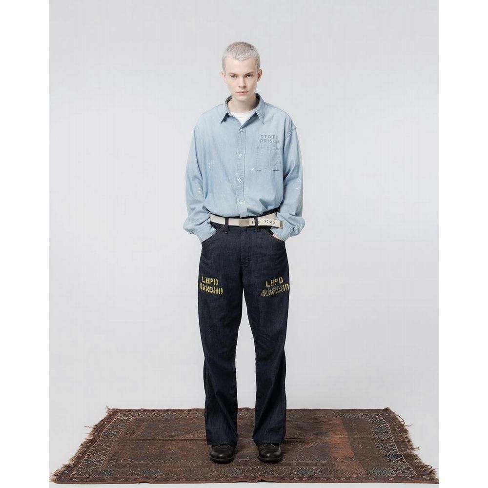 LAST 1】BOWWOW「STATE PRISON CHAMBRAY SHIRTS - シャンブレーシャツ