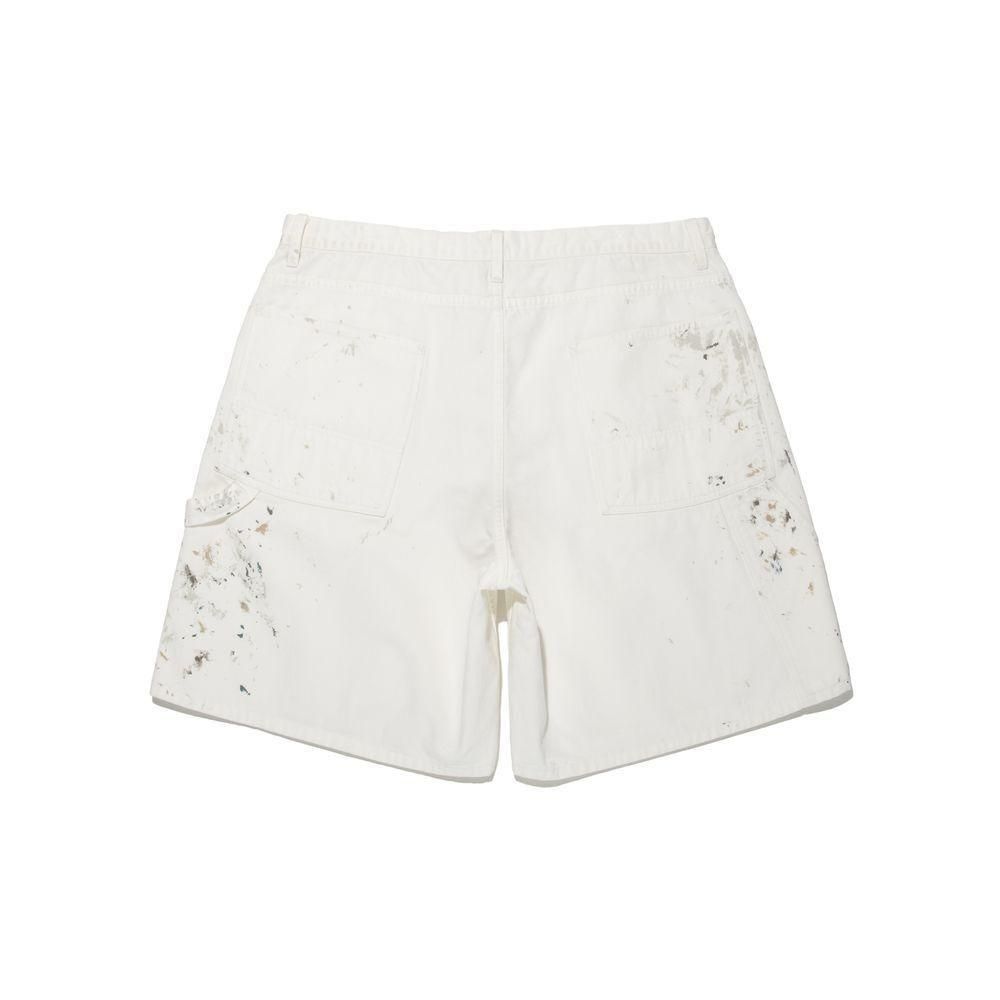 パンツ BOWWOW PAINTER'S SPLATTER SHORTS L white LAST 1】BOWWOW「PAINTER'S SPLATTER SHORTS - ダブルニーチノショーツ