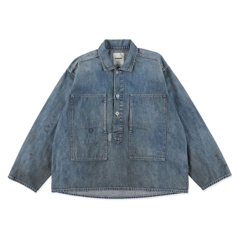 LAST 1】BOWWOW「US ARMY M-35 DENIM JACKET AGED - プルオーバー