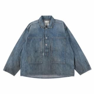 BOWWOW「US ARMY M-35 DENIM JACKET AGED - プルオーバーシャツジャケット」