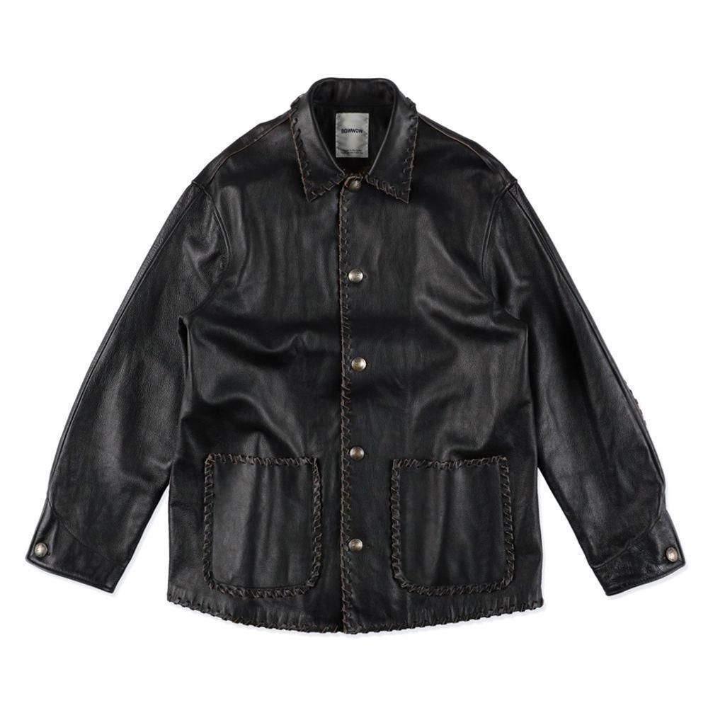 【KEMPEL】レザー カバーオール KEMPEL】レザー カバーオール