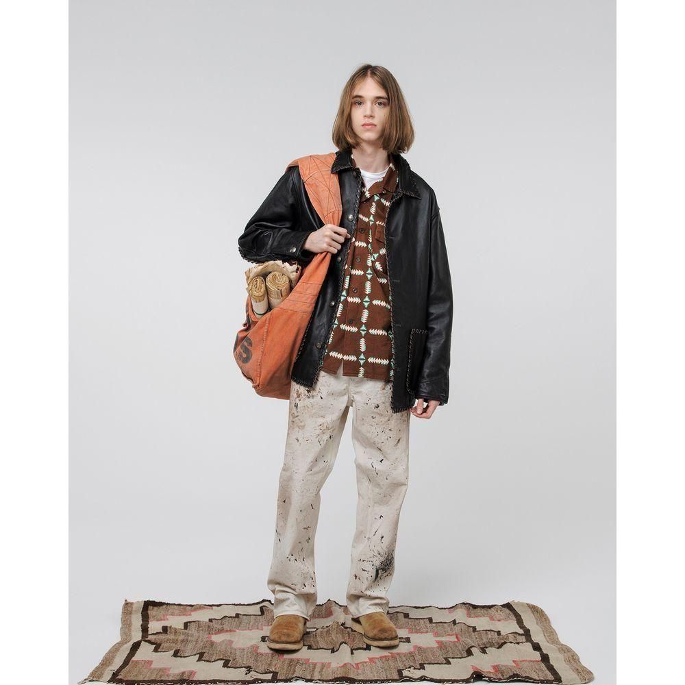 BOWWOW「BRAIDED LEATHER COVERALL - レザーカバーオール」 - Mate-N-Raw