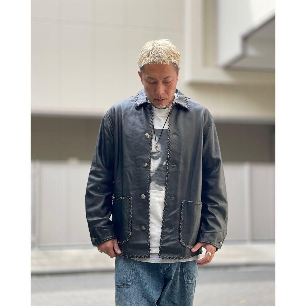 希少 フランス製 A.P.C. ホースレザー カバーオール ヴィンテージ 希少 フランス製 A.P.C. ホースレザー カバーオール