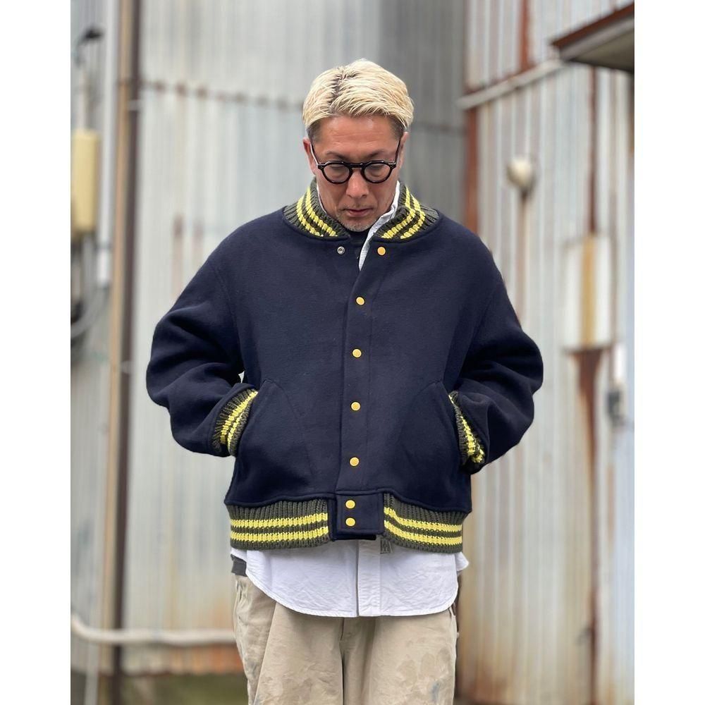 BOWWOW「ST. MACLAREN UNIV. VARSITY JACKET AGED - メルトン