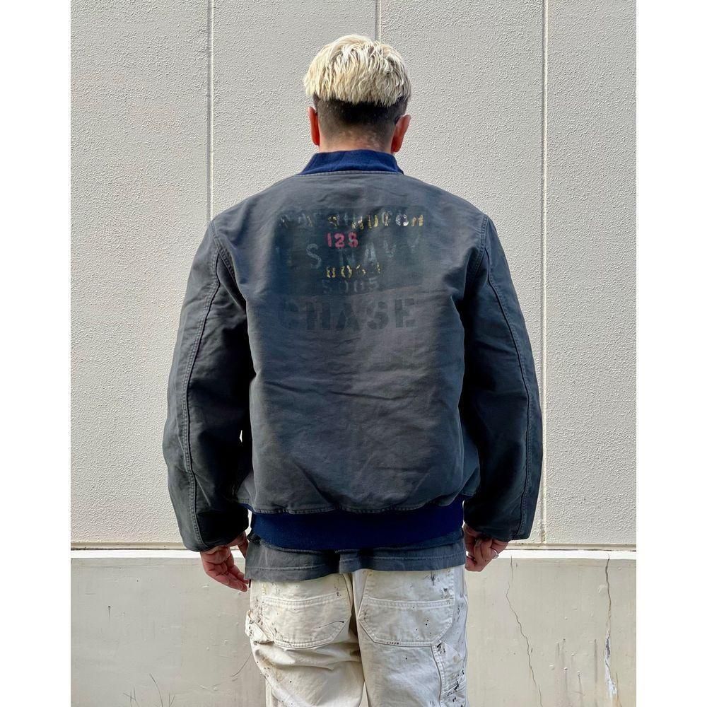 BOWWOW USN DECK ZIP JACKET AGED　XL　バウワウ BOWWOW「USN DECK ZIP JACKET AGED - デッキジャケット」 - Mate-N-Raw