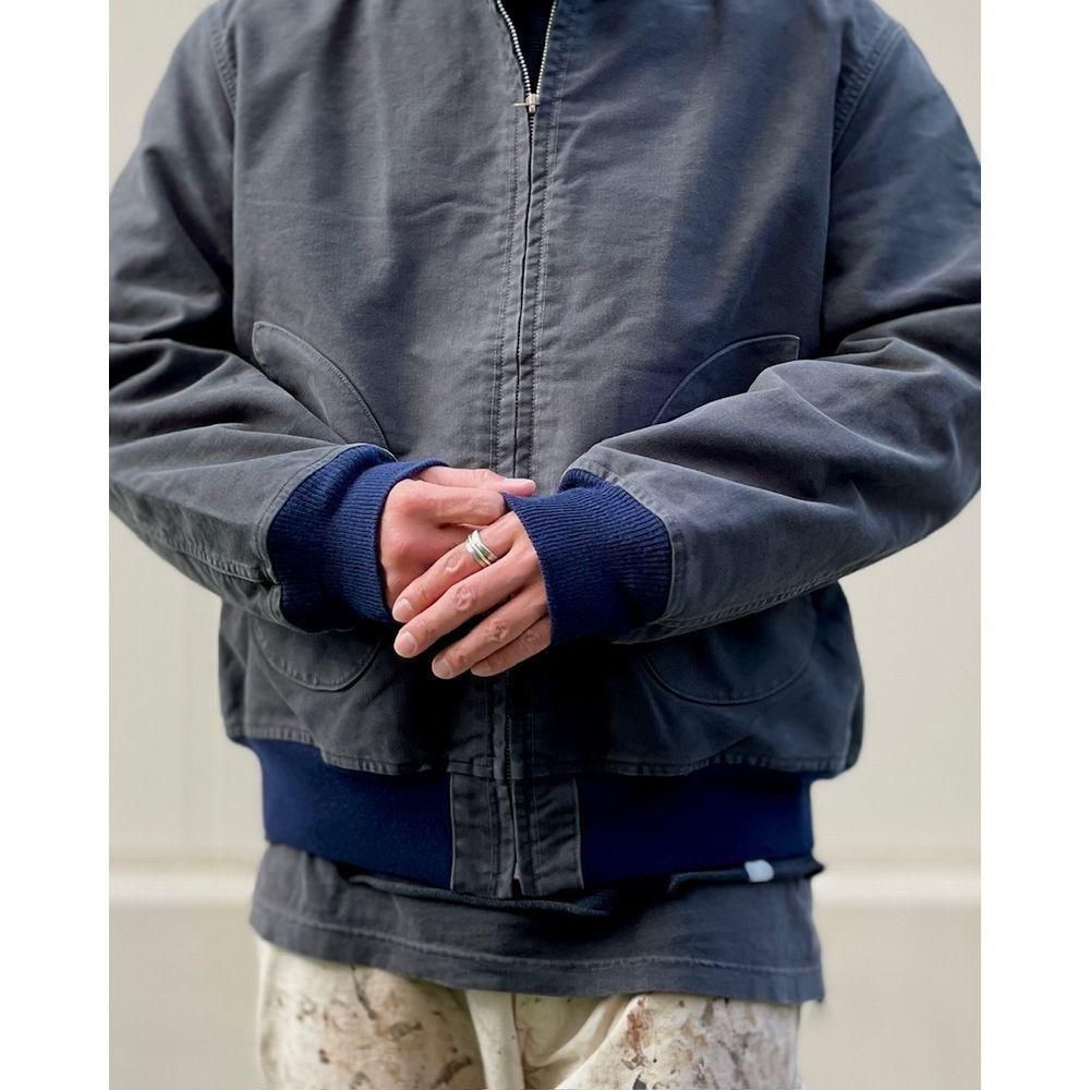 BOWWOW「USN DECK ZIP JACKET AGED - デッキジャケット」 - Mate-N-Raw