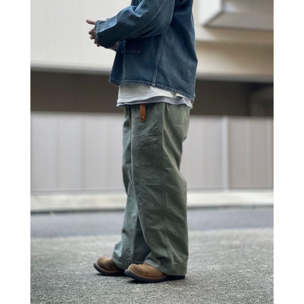 BOWWOW ワークパンツ ビンテージ加工 BOWWOW「REPAIRED USAF MECHANIC PANTS - ワークパンツ」 - Mate-N-Raw