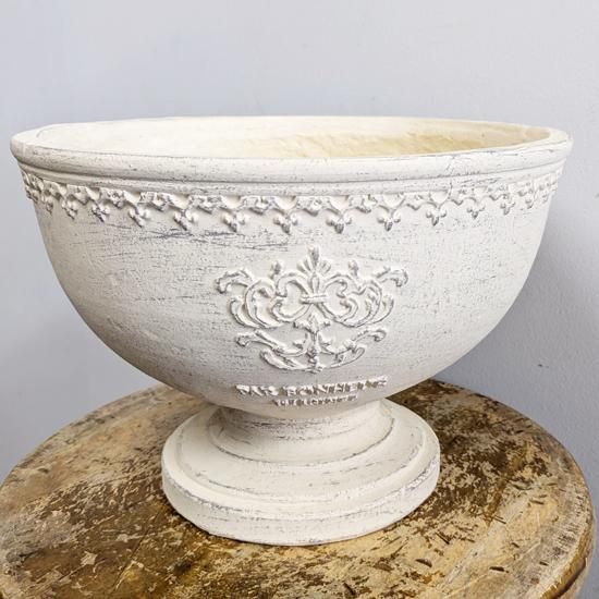 お得セット】グラスファイバー ポット ホワイト ゴブレット カップ 鉢