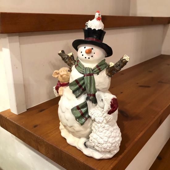 クリスマス スノーマンオブジェ 雪だるま かわいい クリスマス