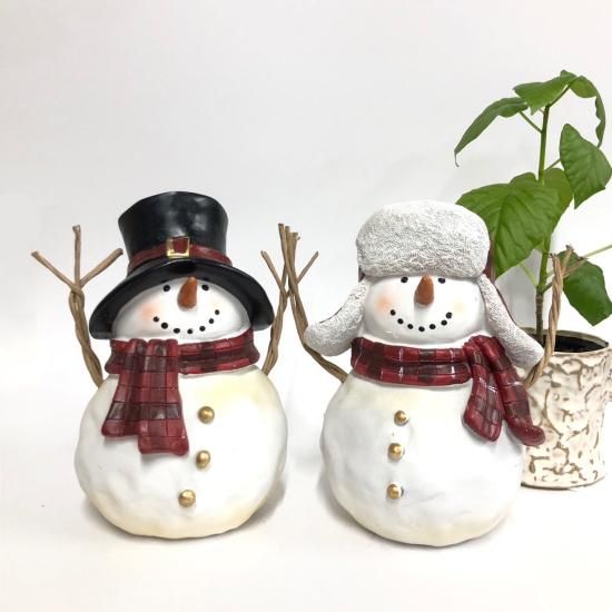 『休日セール♡』クリスマス☆スノーマン☆雪ダルマB ノエルスノーマン02 クリスマス クリスマスオブジェ 雪だるま