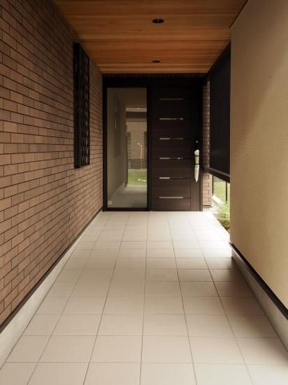 150角 5寸 クリンカータイル 無釉 レンガタイル 茶色 平 筋入 ティア｜