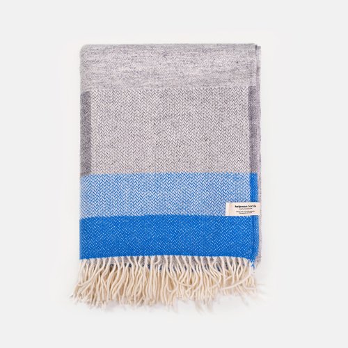 【エストニアのもの】Kelpman Textile　ブランケット TERRA (blue)