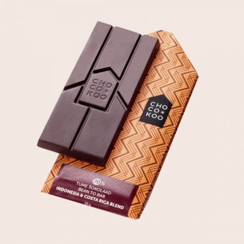 【エストニアのもの / 店頭限定販売】Chocokoo　Bean to Bar Chocolate Blend 70% (Indonesia & Costa Rica)