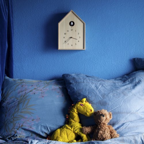 Lemnos　置き掛け兼用時計 Birdhouse Clock(Natural)