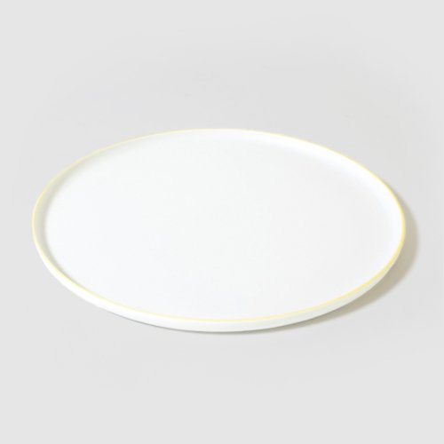 フラットプレート Flat Plate ホワイト/イエロー 22cm｜1616/arita japan
