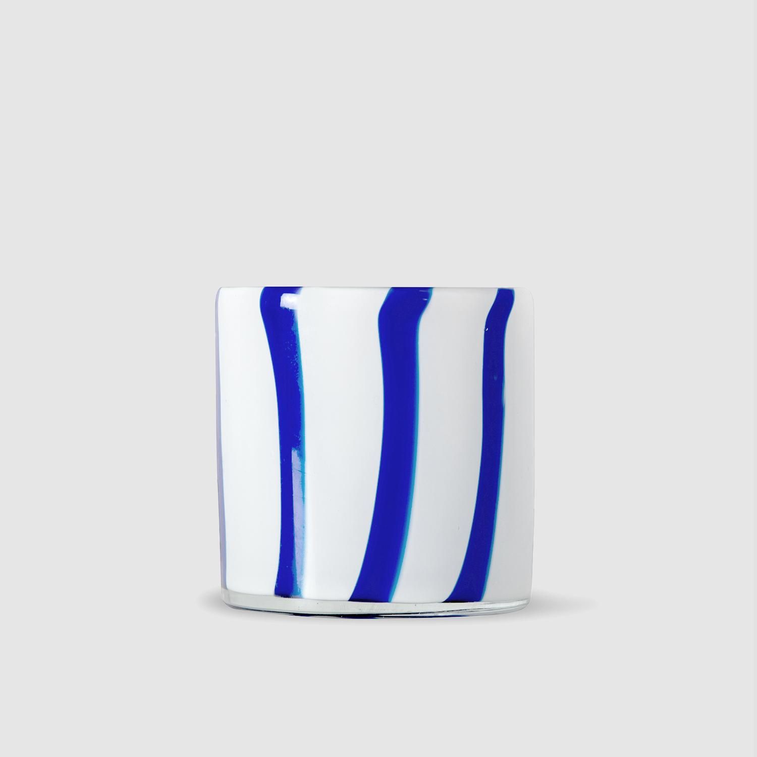 Candle holder キャンドルホルダー ブルーストライプ｜BYON