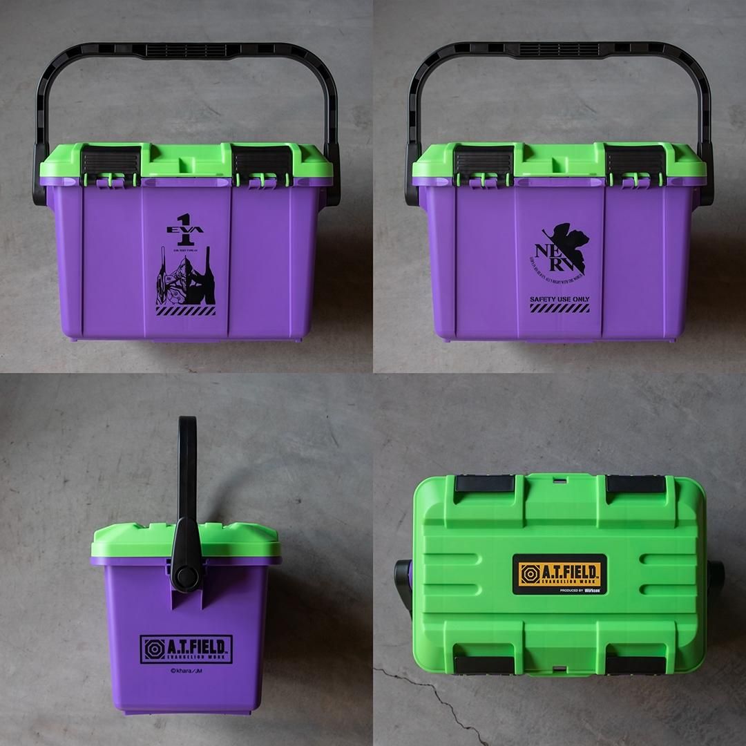 エヴァ　ブルームボックス A.T.FIELD EVANGELION WORK ツールボックス17L 初号機モデル ATF