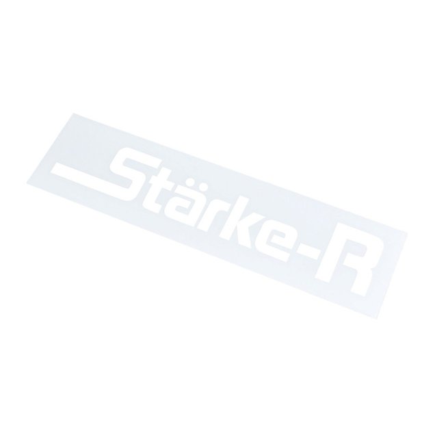 Starke-R タイプステッカー ホワイト Mサイズ（22x5.5cm） STR-CS-WH-M 日本製