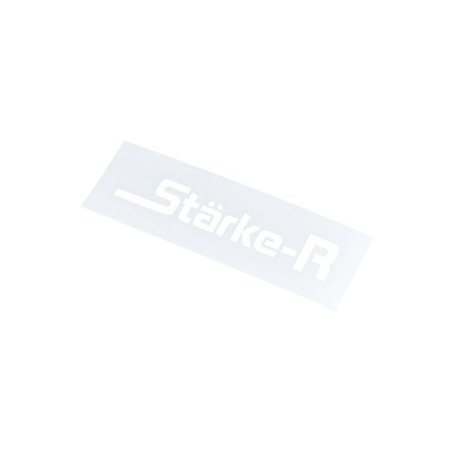 Starke-R タイプステッカー ホワイト Sサイズ（12.5x4cm） STR-CS-WH-S 日本製
