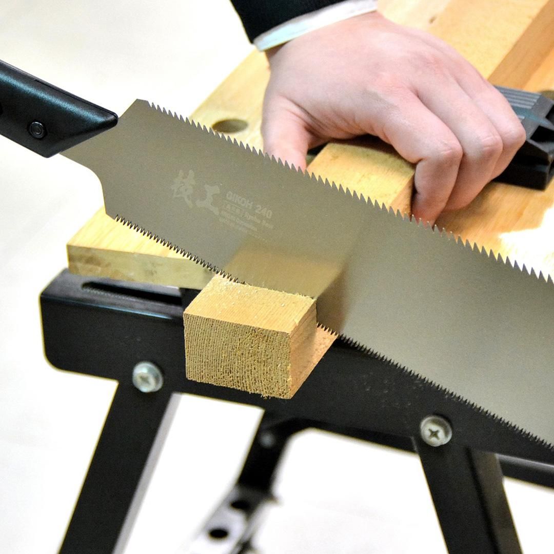 木こり✨ 角利 技工 替刃式両刃鋸 コルク柄 本体 240mm 日本製 - 角の道具