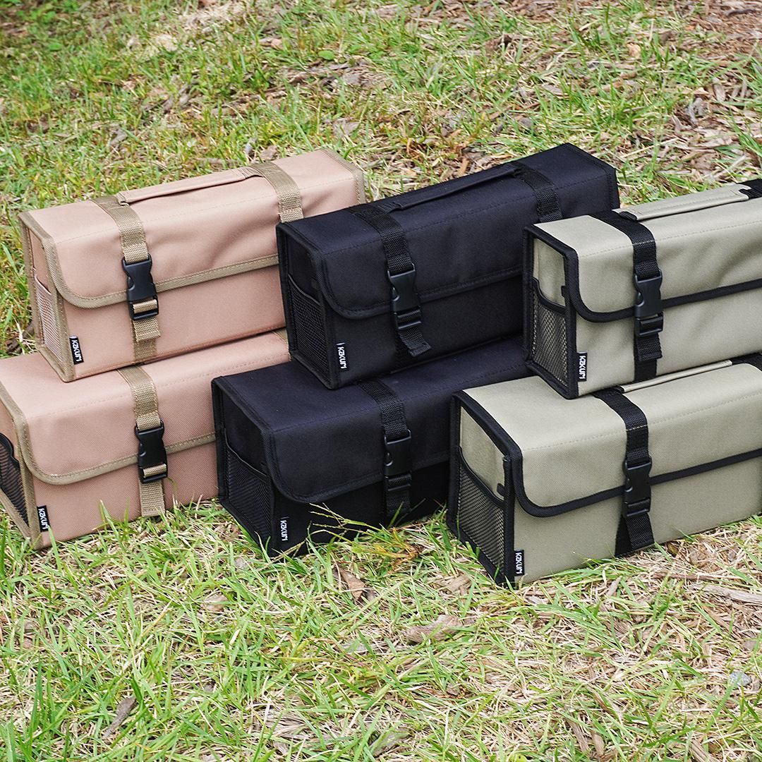 公式ストア】 KAKURI マルチストレージボックスL キャメル