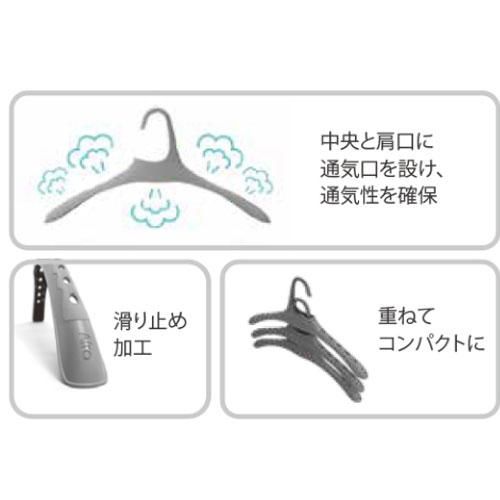 モノクローゼット シャツハンガー 5本組 – シンコハンガー株式