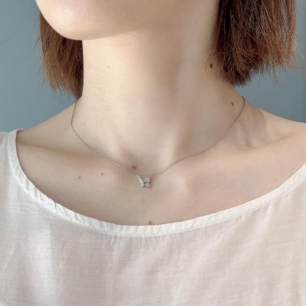 Papillon -パピヨン-ダイヤモンドネックレス PT – JaMais Jewelry