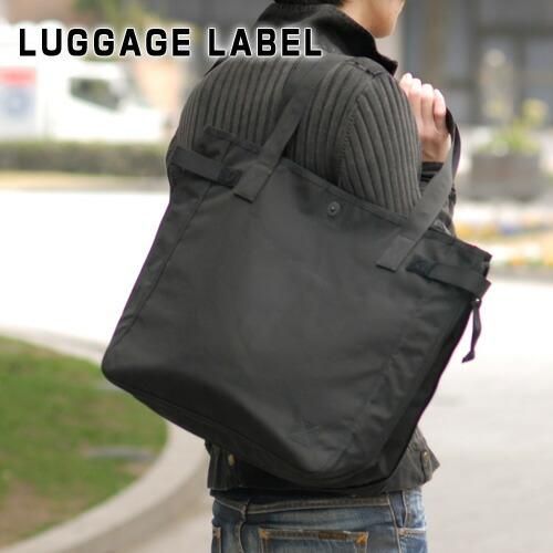 ラゲッジレーベル LUGGAGE LABEL トートバッグ JET-BLACK ジェット 