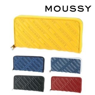 ޥ moussy Ĺ QUILTING WALLET ƥ󥰥å ROUND WALLET m01200013 ǥ