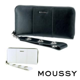 ޥ moussy 饦ɥեʡĹ BIG EYELET ӥåå STRAD ROUND WALLET m01288204