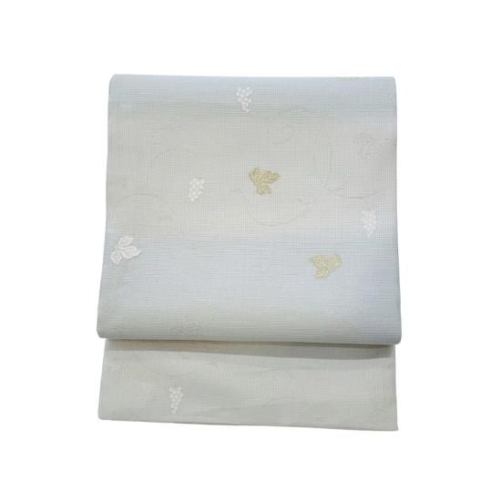 美品 絽 葡萄唐草 夏着物“夏の記憶にその身を標す”正絹 袋帯 6322 新品 絽 コプト柄 夏着物“異国の風に身を包み心密かに我が身を