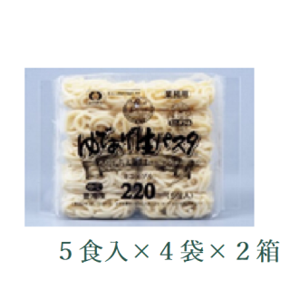 シマダヤ　ゆであげ生パスタ　太麺2.2mm　220g×5　4袋×2箱の商品画像
