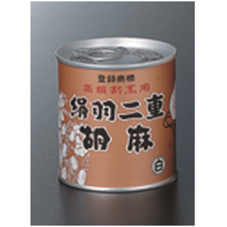 アダチ食品　絹羽二重胡麻　白　300ｇ缶の商品画像