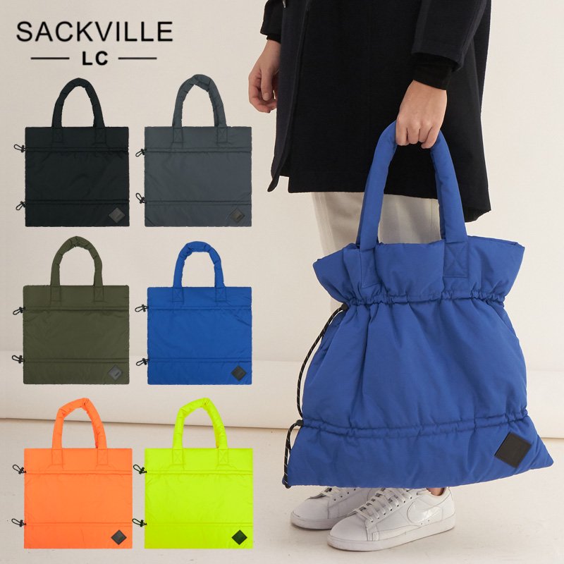 <img class='new_mark_img1' src='https://img.shop-pro.jp/img/new/icons1.gif' style='border:none;display:inline;margin:0px;padding:0px;width:auto;' />【SACKVILLE】DRAWSTRING TOTE BK