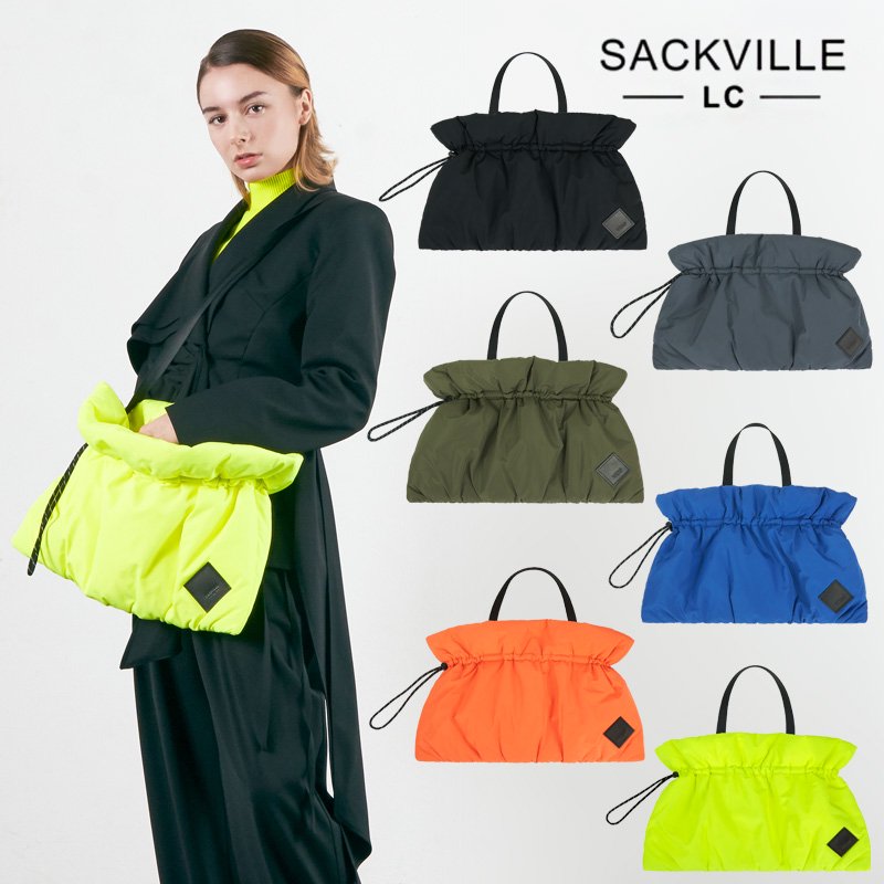<img class='new_mark_img1' src='https://img.shop-pro.jp/img/new/icons1.gif' style='border:none;display:inline;margin:0px;padding:0px;width:auto;' />【SACKVILLE】DRAWSTRING CLUTCH / BK